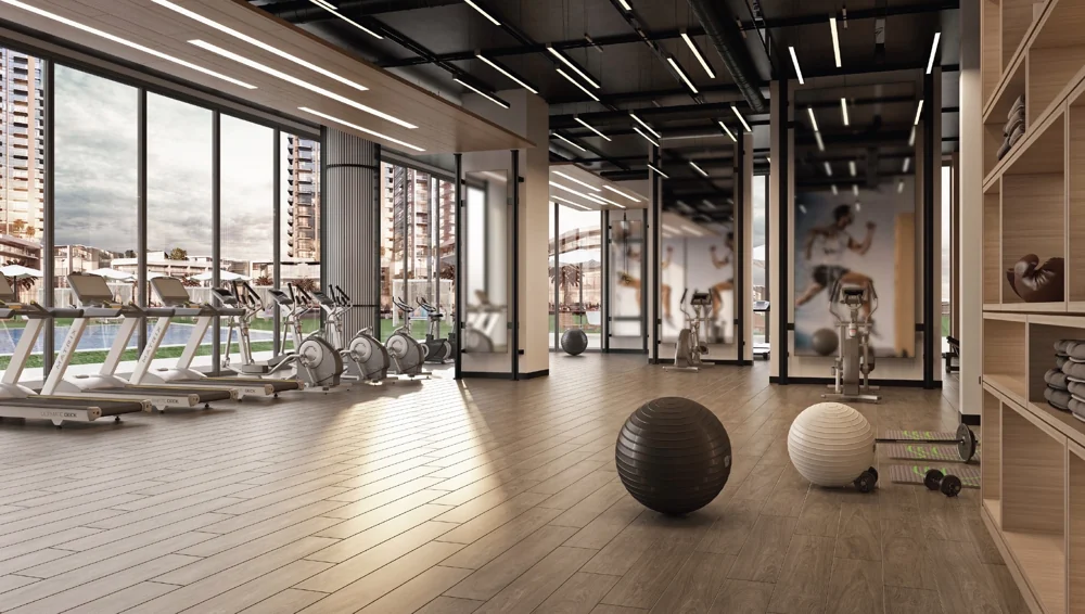 Peninsula Five — Fitness facilities — Official developer rendering