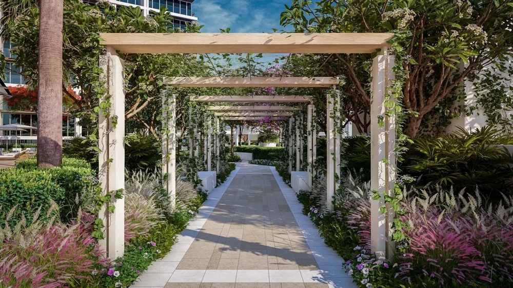 Peninsula Four — The waterfront setting — Official developer rendering
