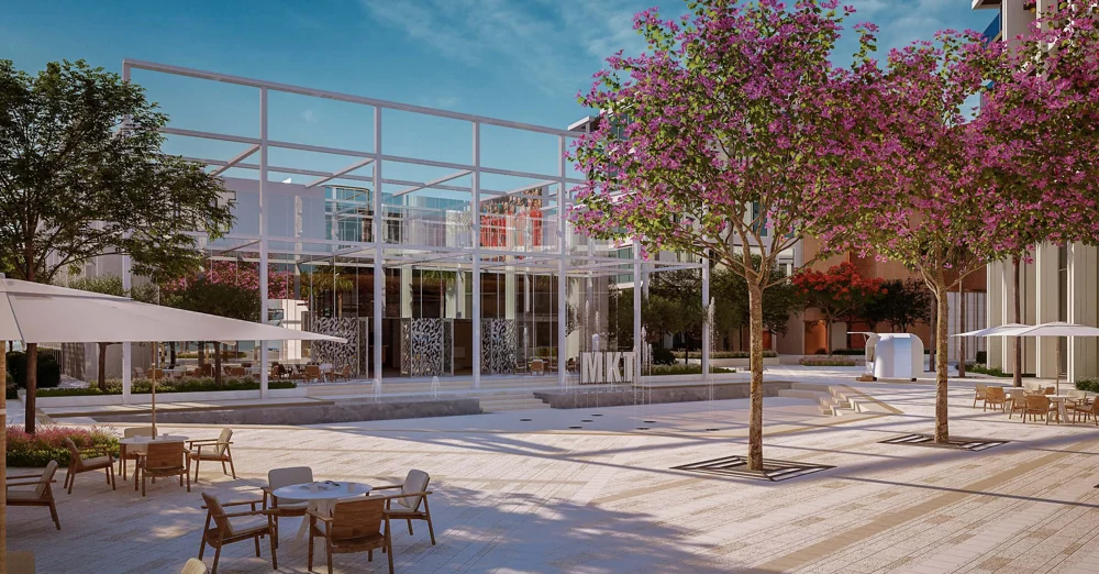 Peninsula Four — Life around The Plaza — Official developer rendering