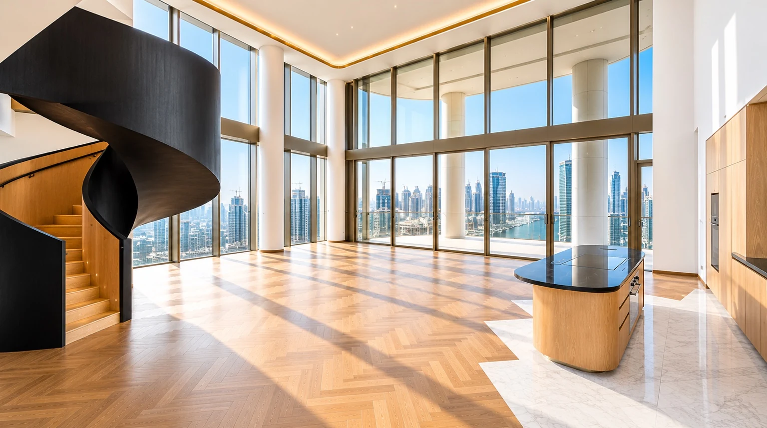 Duplex double-height living space