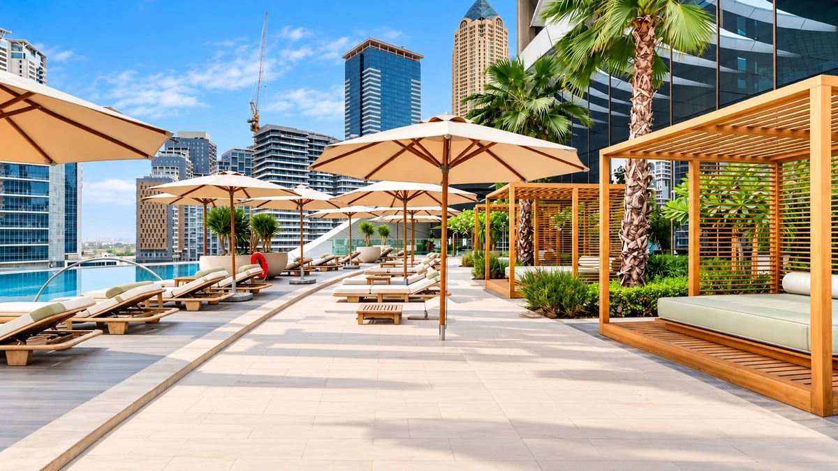 Jumeirah Living Business Bay — Poolside Cabanas