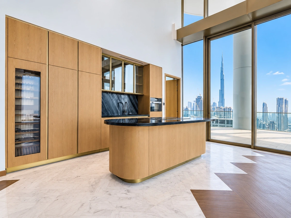 Jumeirah Living Business Bay — Duplex Kitchen & Skyline View