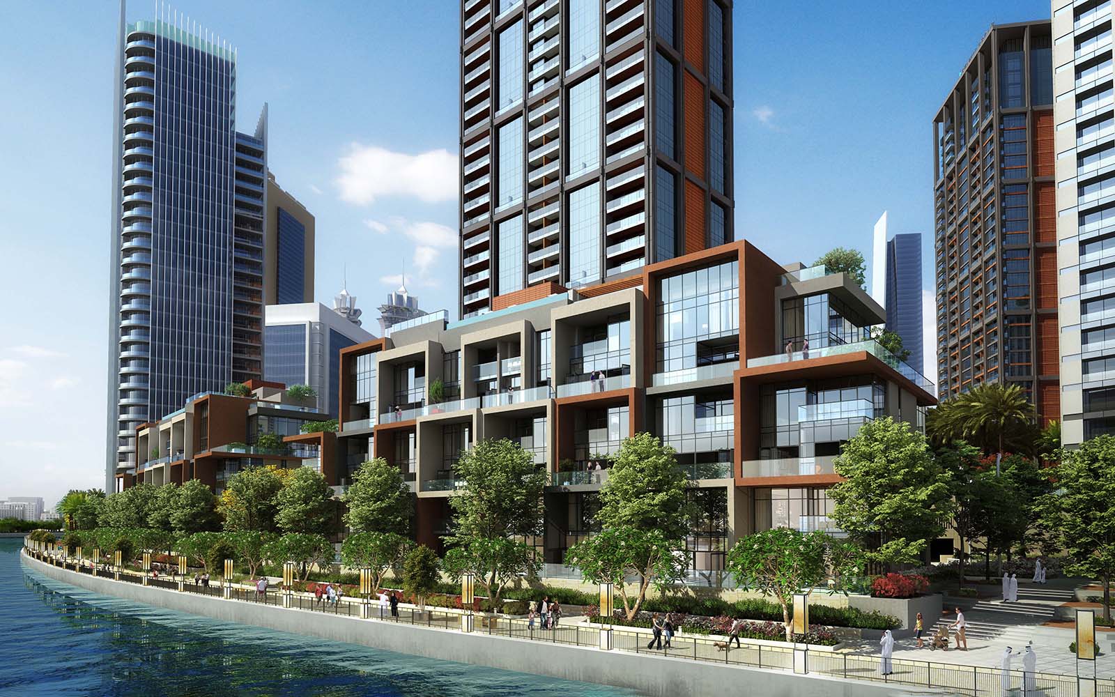 Peninsula Five — Waterfront Duplexes — official developer architectural rendering