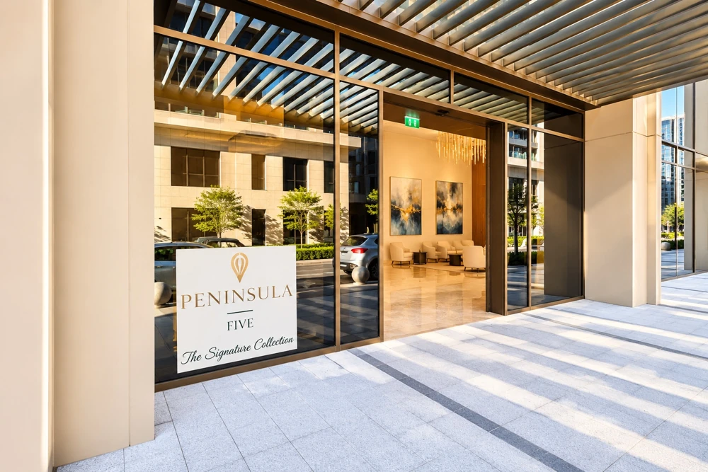 Peninsula Five — Main Entrance